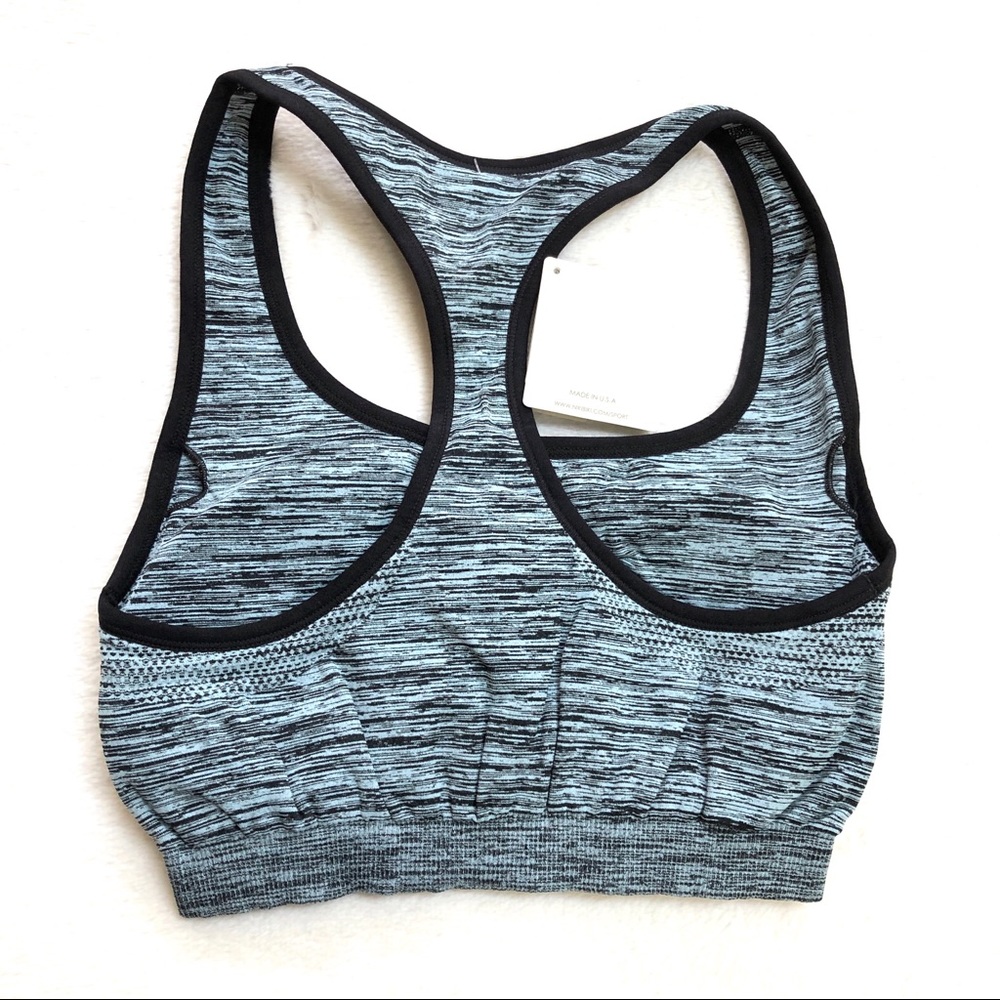 Nikibiki Racer Back Sports Bra Aqua Marin Size M/L - Picture 2 of 10